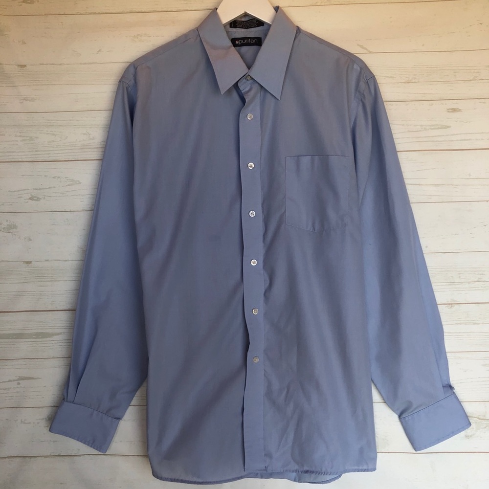 Light Blue Puritan Button-Up Dress Shirt